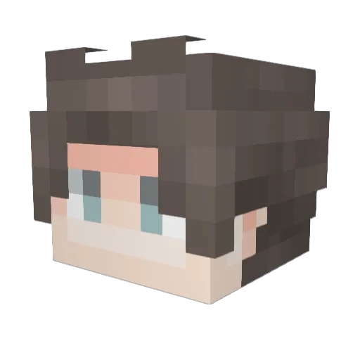 kriskun Minecraft avatar head, 3D render