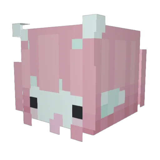 krisnaomi Minecraft avatar head, 3D render
