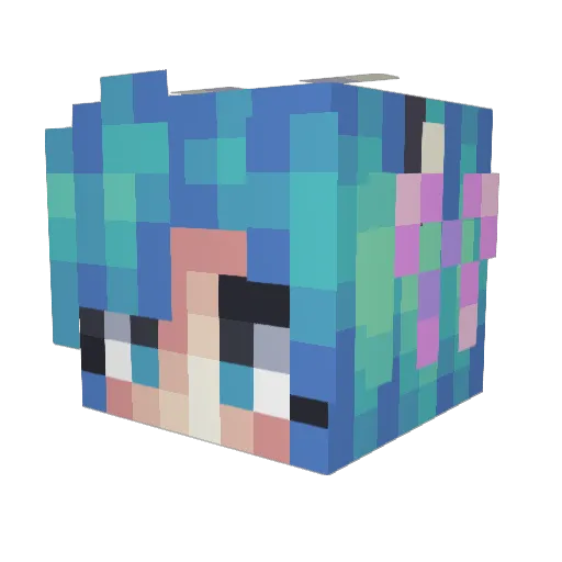 krisness27 Minecraft avatar head, 3D render