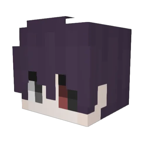 krispiests Minecraft avatar head, 3D render