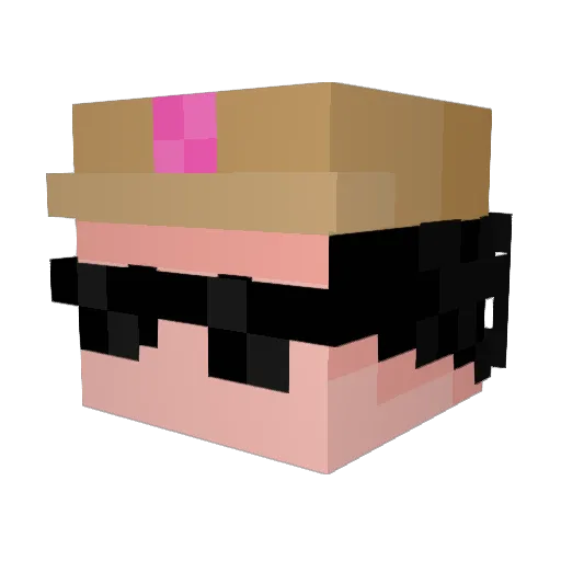 krispykremeguy Minecraft avatar head, 3D render