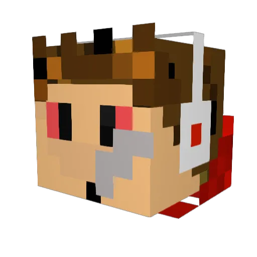 krissBS1999 Minecraft avatar head, 3D render