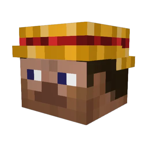 krissalex Minecraft avatar head, 3D render