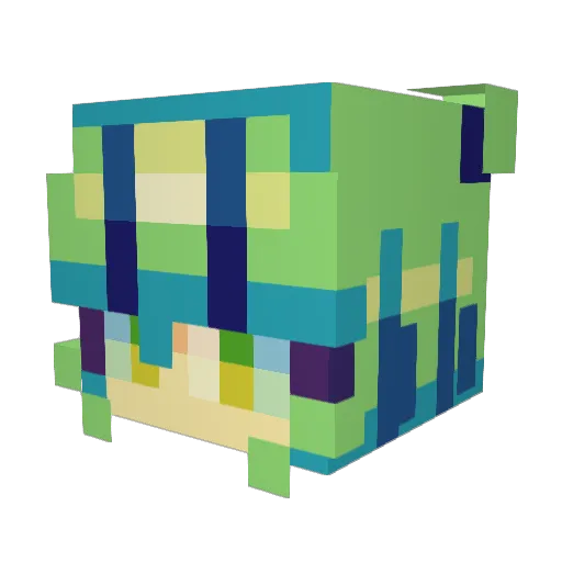 krissei Minecraft avatar head, 3D render