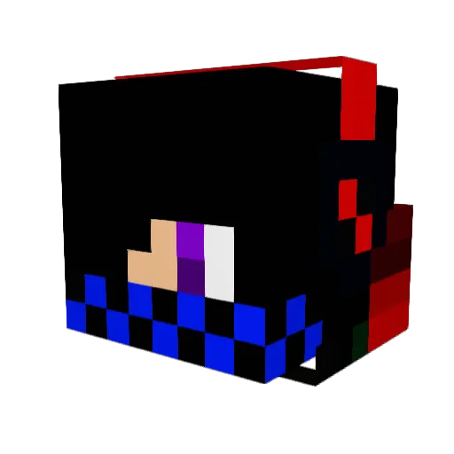 krissirag Minecraft avatar head, 3D render