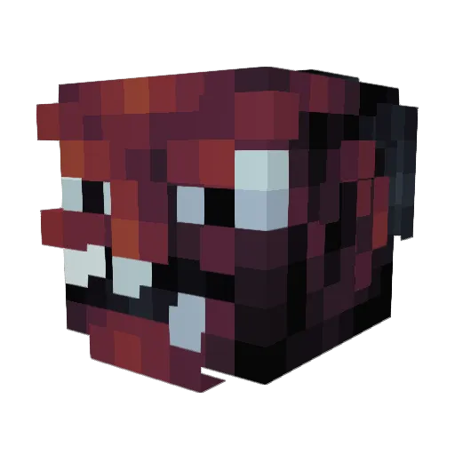krissollie Minecraft avatar head, 3D render