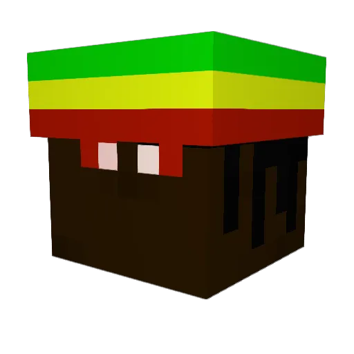 kristahrhymes Minecraft avatar head, 3D render