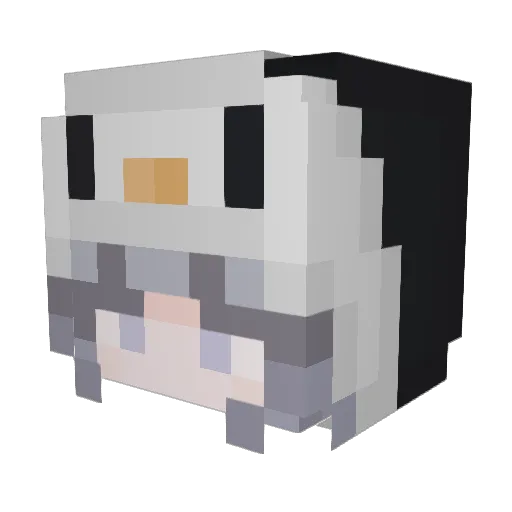 kristan Minecraft avatar head, 3D render