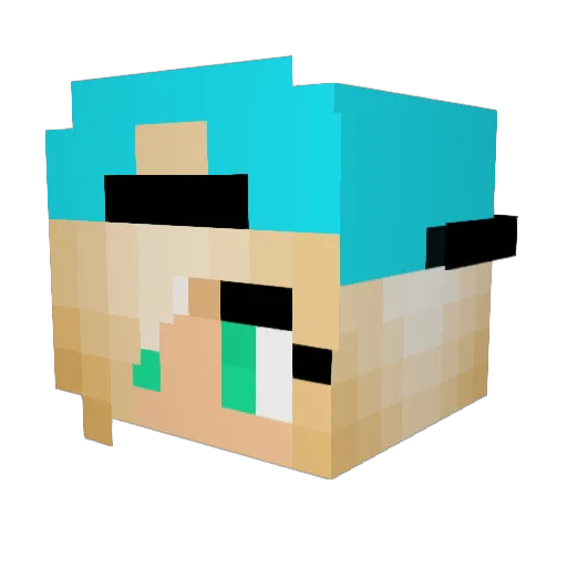 kristelsandoval Minecraft avatar head, 3D render