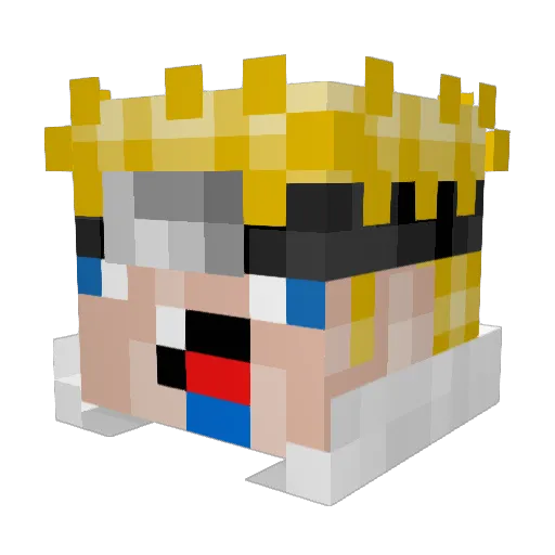 kristenlee07 Minecraft avatar head, 3D render