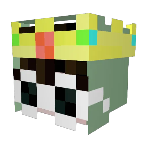 kristenxma Minecraft avatar head, 3D render