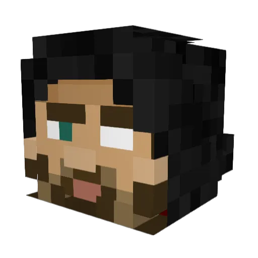 kristianrjs Minecraft avatar head, 3D render