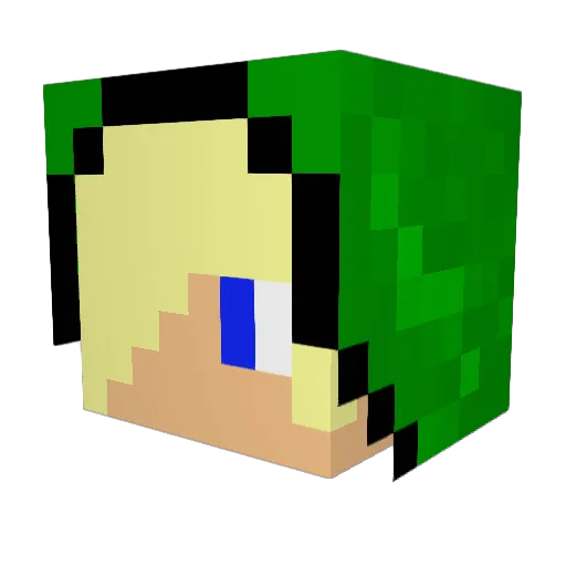 kristians10 Minecraft avatar head, 3D render
