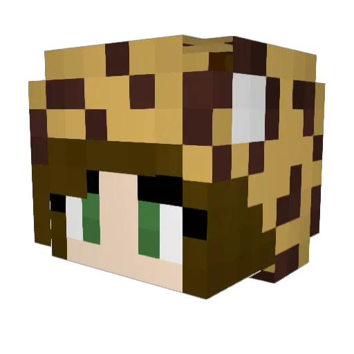 kristin1127 Minecraft avatar head, 3D render