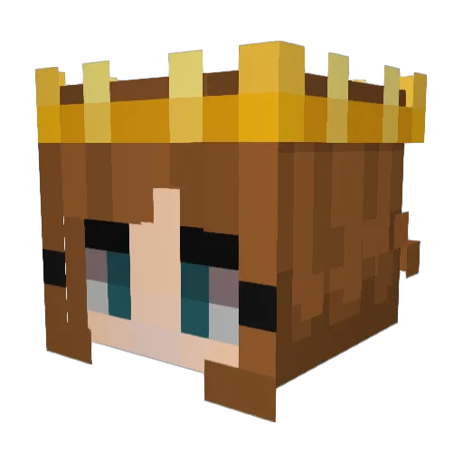 kristinm_ Minecraft avatar head, 3D render