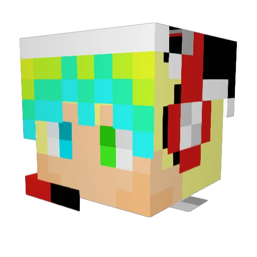 kristmace Minecraft avatar head, 3D render