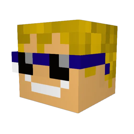 kristoffer3000 Minecraft avatar head, 3D render