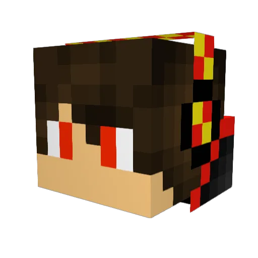 kristosky Minecraft avatar head, 3D render