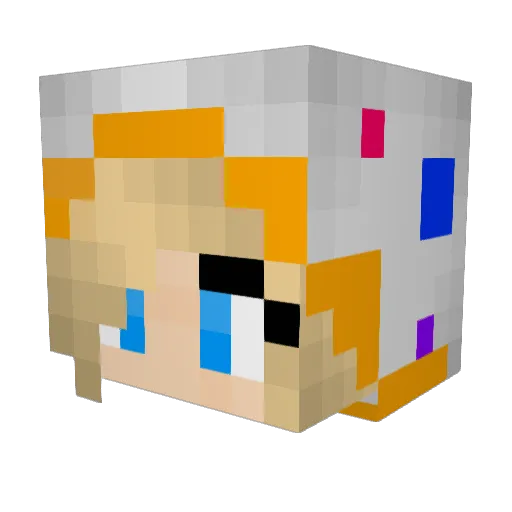 kristy57 Minecraft avatar head, 3D render