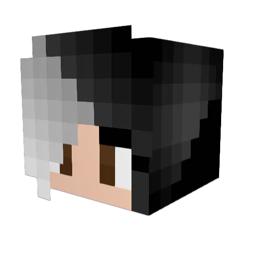 kristycb Minecraft avatar head, 3D render