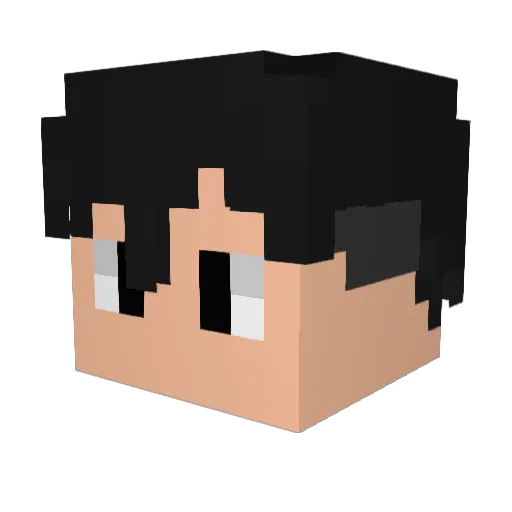 krito094 Minecraft avatar head, 3D render