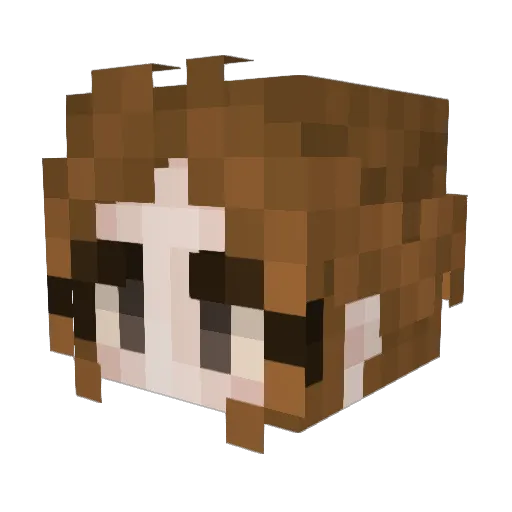 kritzuha Minecraft avatar head, 3D render
