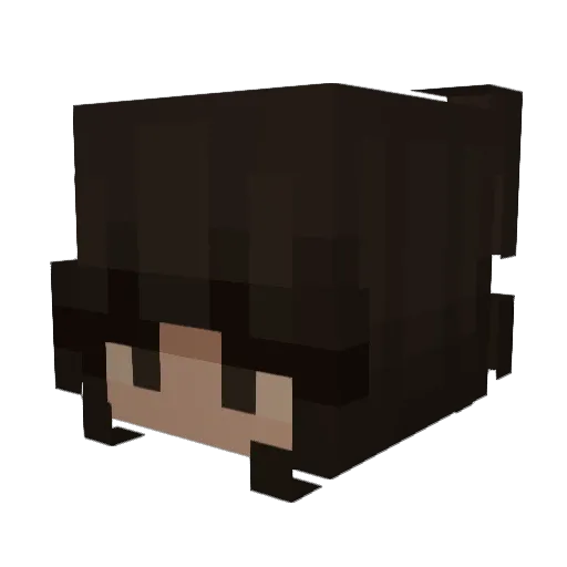 kriziaa Minecraft avatar head, 3D render