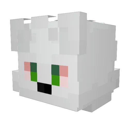 krizzban Minecraft avatar head, 3D render
