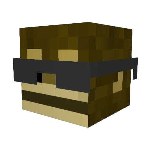krizzo12 Minecraft avatar head, 3D render