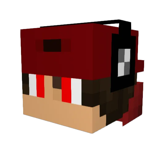 krk87 Minecraft avatar head, 3D render