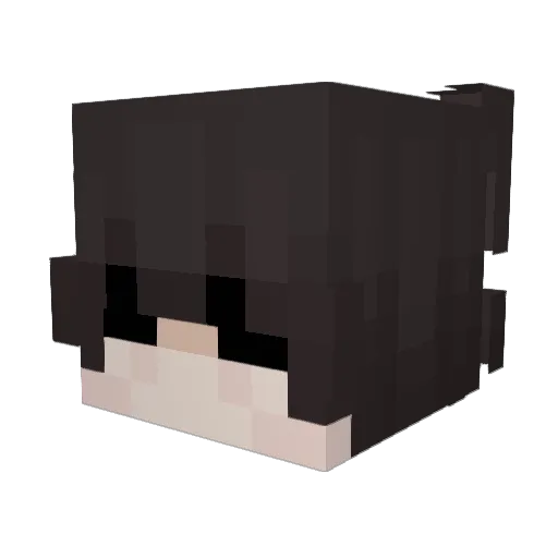 krlcry Minecraft avatar head, 3D render