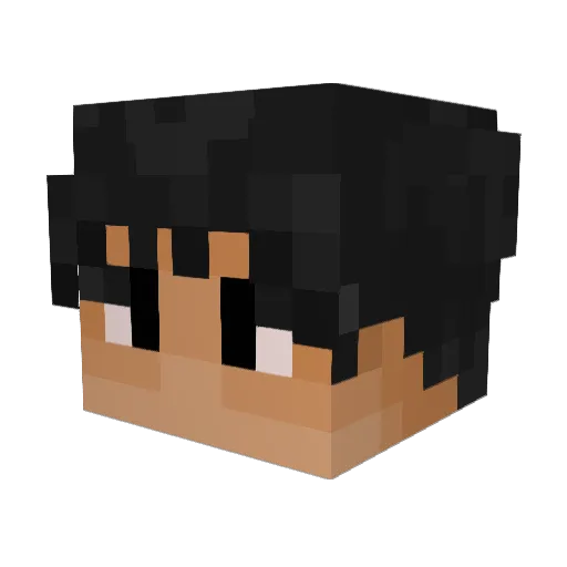 krle_ Minecraft avatar head, 3D render