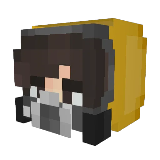 krmj13 Minecraft avatar head, 3D render