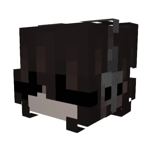 kroissanttt Minecraft avatar head, 3D render