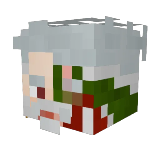 krolchek Minecraft avatar head, 3D render