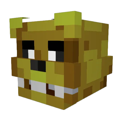 kronkira Minecraft avatar head, 3D render