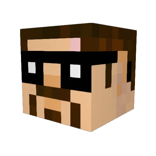 kronnychu Minecraft avatar head, 3D render