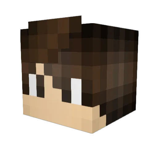 kropaman Minecraft avatar head, 3D render