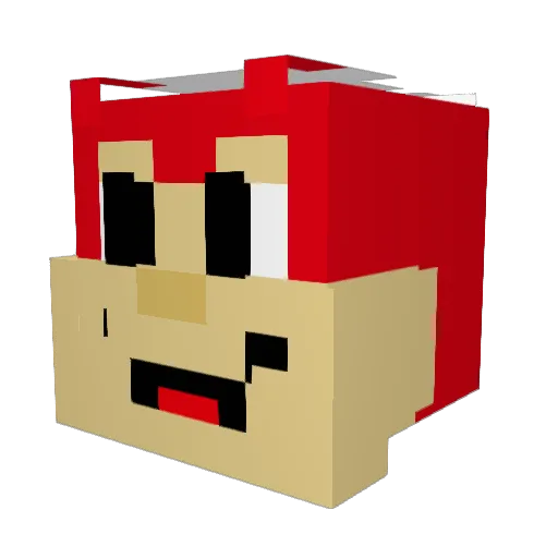 kropchop Minecraft avatar head, 3D render