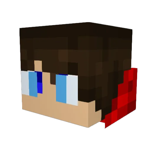 kropkayt Minecraft avatar head, 3D render