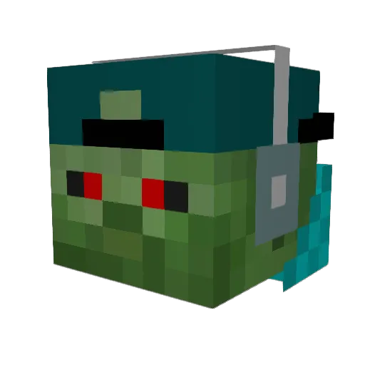 krosser1 Minecraft avatar head, 3D render