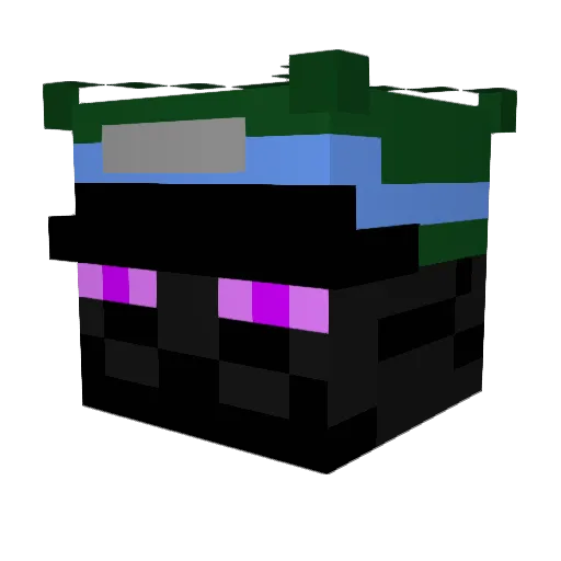 krowys Minecraft avatar head, 3D render