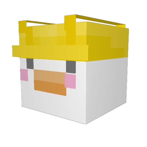 krpalo Minecraft avatar head, 3D render