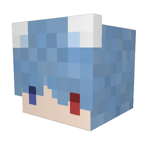 krrexks Minecraft avatar head, 3D render
