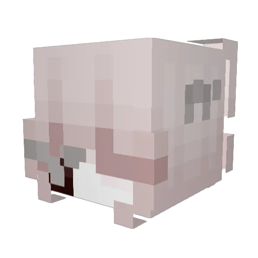 krrma Minecraft avatar head, 3D render