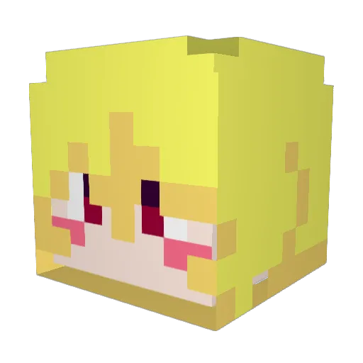 krrskie Minecraft avatar head, 3D render