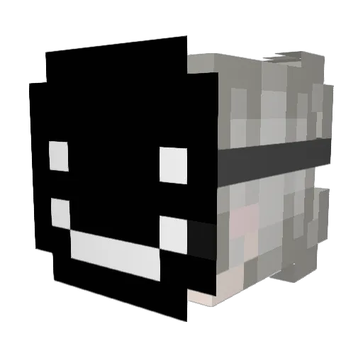 krsyum Minecraft avatar head, 3D render