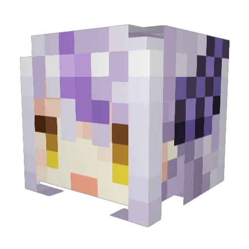 krucham Minecraft avatar head, 3D render