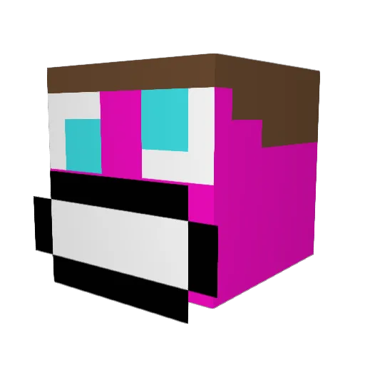 krudt3 Minecraft avatar head, 3D render