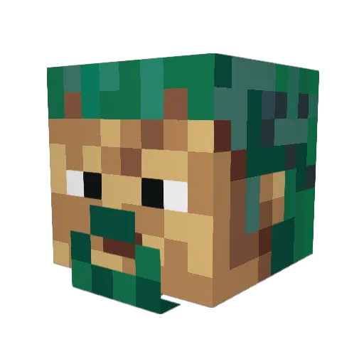 krueg22 Minecraft avatar head, 3D render